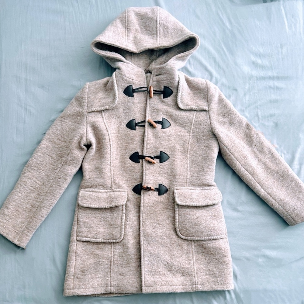 New Look beige duffle coat.